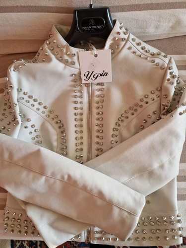 Giubbino pelle nuovo bianco - giubbino,