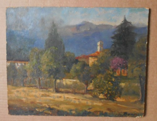 Quadro dipinto olio - olio, su