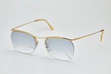 1970s vintage gold filled eyeglasses NYLOR 4-21  gold cat eye frame retro