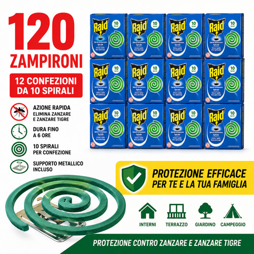Raid spirale antizanzare - pz,