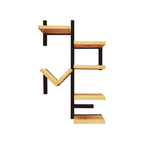 Mensola home ferro legno - ferro,
