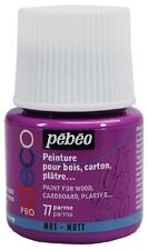 Pebeo Deco pittura x legno gesso metallo 45ml vari colori acrilici coprenti Matt