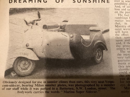 Unusual vespa sidecar - vespa,