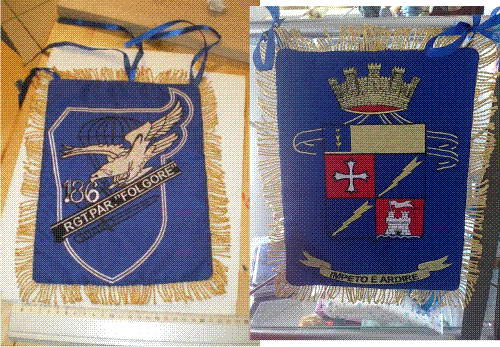 Drappo del 186 reggimento - 186°,