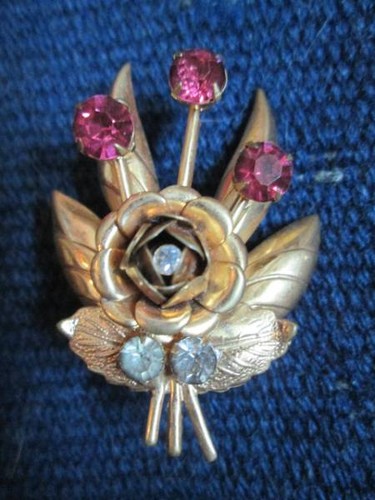 Spilla rosa americana vintage