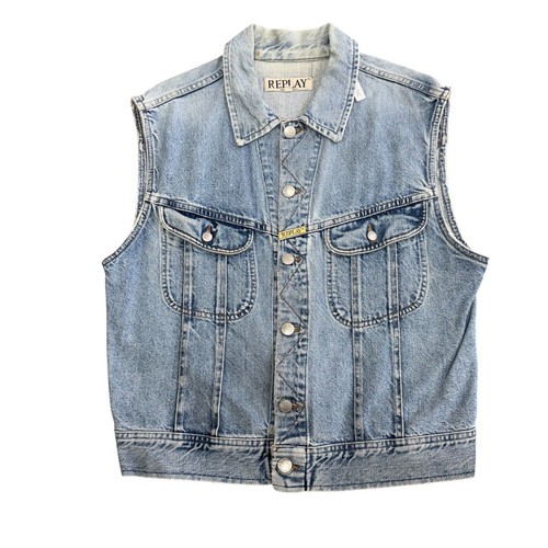 Gilet replay vintage denim - gilet,