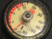 PROFONDIMETRO MANOMETRO SUBACQUEO MARES VINTAGE.CINTURINO IN GOMMA