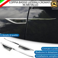 COPPIA BADGE LATERALI NERI E
