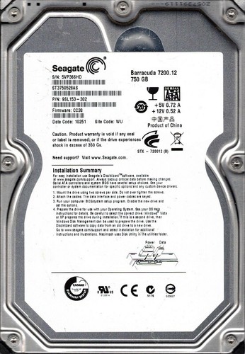 Seagate st3750528as scheda - seagate,