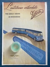 Rarissima Pubblicità Autotreno articolato VIBERTI-Torino del 1950