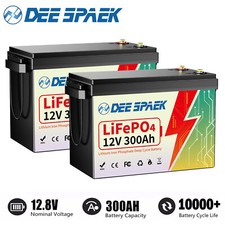 2x 12V 300Ah LiFePO4 batteria