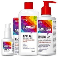DEMOLAN FORTE Gel Occhi 30ml, Sapone Liquido 30ml, Lozione 150ml, Blepharo-gel 30ml