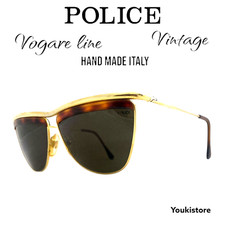 POLICE Vogart line occhiali da sole Brow line RARE VINTAGE 80s HAND MADE ITALY