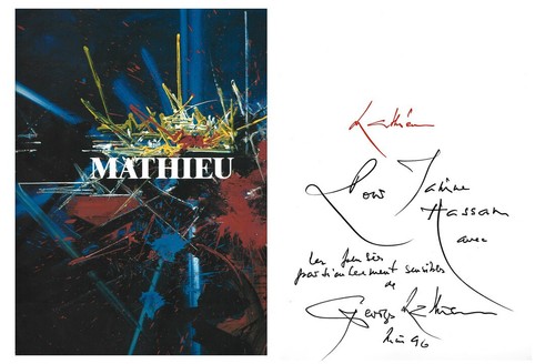 Rare georges mathieu - mathieu, +