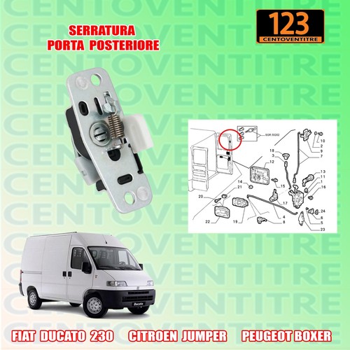 Serratura porta posteriore - porta,