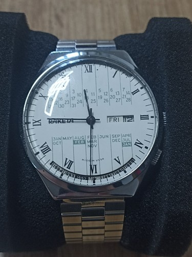 Orologio raketa calendario - orologio,