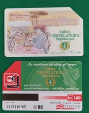   Scheda telefonica usata Italia Antica Cioccolateria Napoletana  come foto 