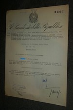 GIOVANNI GRONCHI E PAOLO EMILIO TAVIANI AUTOGRAFI SU DECRETO PRESIDENZIALE