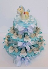 TORTA BOMBONIERE CAVALLUCCI UNICORNI PORTACHIAVE BATTESIMO NASCITA COMUNIONE