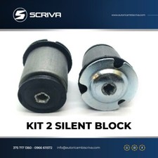 Kit 2 Silent Block Supporti Ponte Post per Fiat Bravo II Stilo Lancia Delta