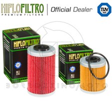 KIT COPPIA 2 FILTRI OLIO HF155 HF157 TIPO ORIGINALE HIFLO KTM 690 SMC 2008-2011