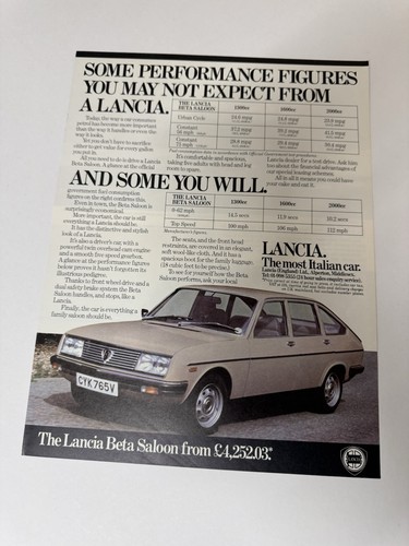 Original vintage 1980 lancia - original,