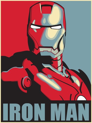 Poster iron man film - film, art