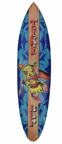 Tavola surf decorativa - da, tiki