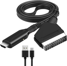 Adattatore Da Scart a HDMI 1080P/720P Convertitore Video Audio con Cavo USB