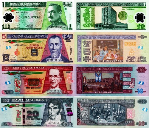 Guatemala lotto 4 banconote - guatemala,