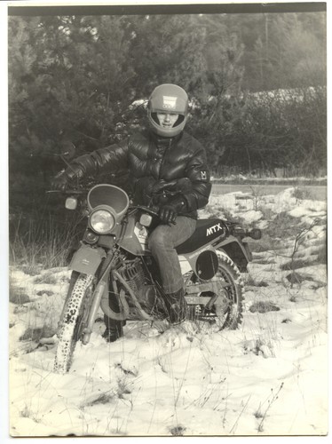 Portrait homme sur moto - , honda