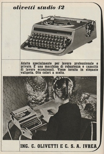 Pubblicita 1941 olivetti - pubblicita',