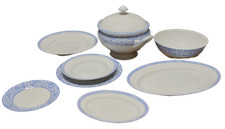 Servizio Piatti in Porcellana 41 Pezzi Porcelaine Lafarge Indiana Set 12 Persone