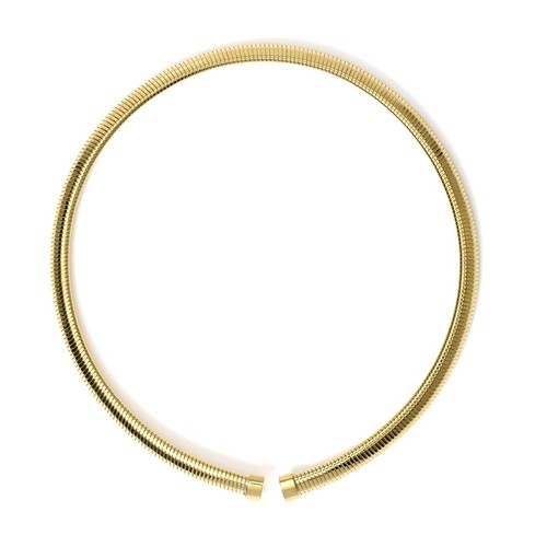 Collar tubogas acero dorado - collar,