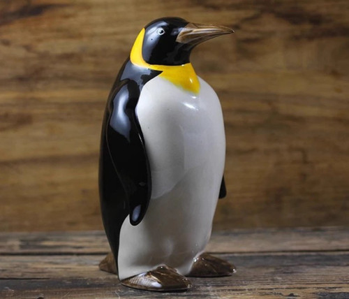 Ceramic penguin desktop - penguin,