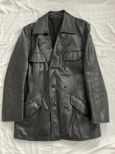 Cappotto pelle nero - in,