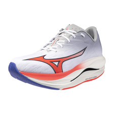 Mizuno Scarpe Running - Wave Rebellion Flash 3 White/FieryCoral2/IrisBloo (uomo)