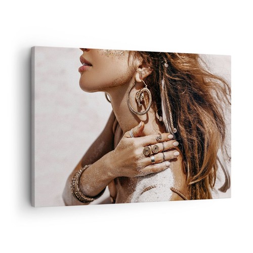 Quadro tela 70x50cm sabbia - tela,
