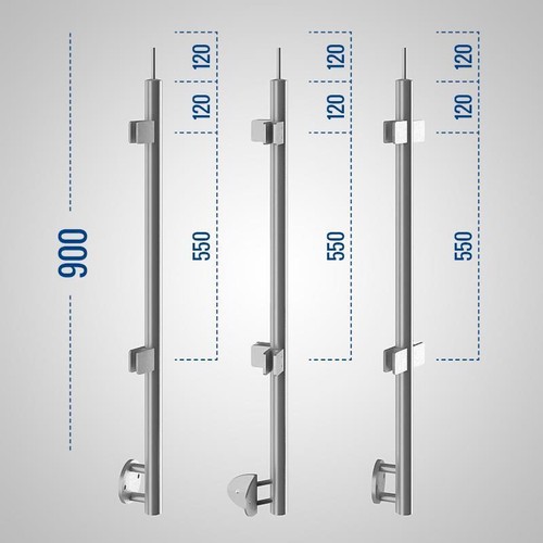 Acciaio inox corrimano - acciaio,