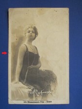 CINEMA MUTO ELENA MAKOWSKA RINASCIMENTO FILM ROMA - BELLA CARTOLINA VGT 1923