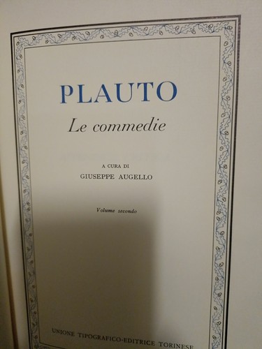 Plauto utet 3 le - plauto, commedie
