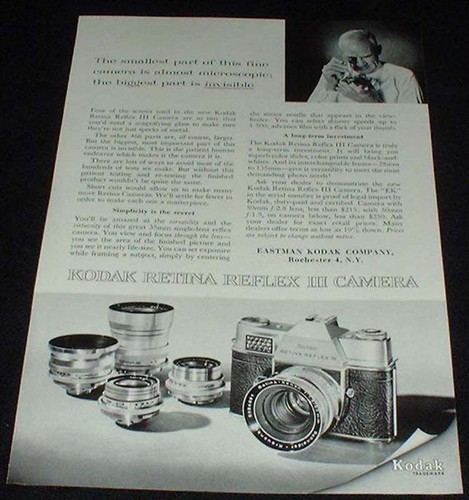 1961 kodak retina - iii, camera