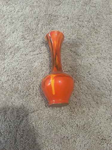 Vaso rosso goccia lava lucido