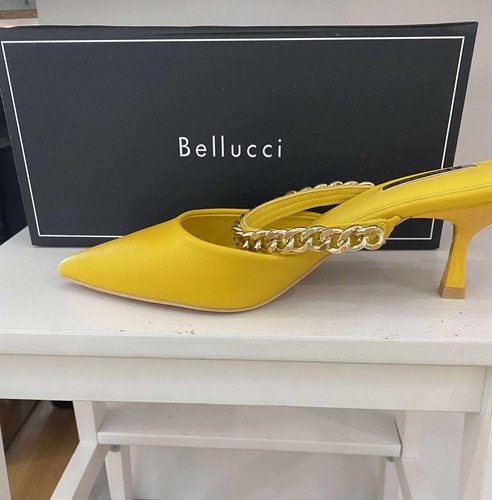 Tacco donna giallo gattino