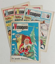 VITTORIOSO giornale n.49/52 sequenza completa  Ed. Ave 1957  !!!!!!!