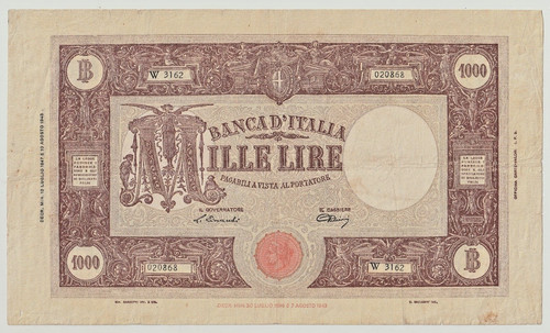 1000 lire grande - ", )