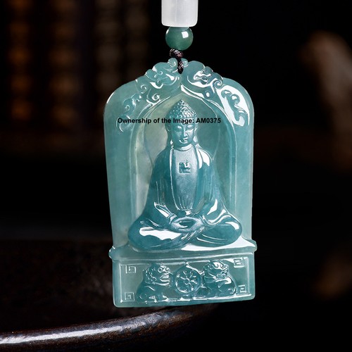 Ciondolo amitabha giadeite - amitabha,