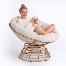 Large 360 Swivel Papasan Chair