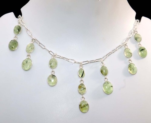 Collana prehnite muschio - collana, a