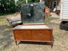 CASSETTIERA DEGLI ANNI 50 CON SPECCHIO A 6 CASSETTI